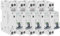 Lot de 5 Disjoncteurs électriques phase + neutre 2A