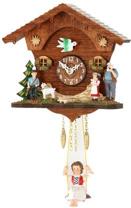 Trenkle Kuckulino Schwarzwald Uhr mit Quarzwerk und Kuckuckgong TU 2047 SQ