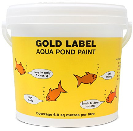 Gold Label Aquatic Pond Paint - 2.5litre Clear - Self Priming