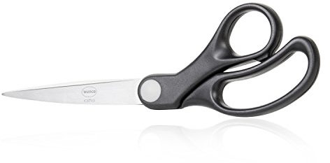 Wenco Universalschere, Gesamtlänge: 21 cm, Kunststoff/Rostfreier Stahl, Schwarz/Silber, 511438