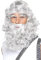 Smiffys Zeus Kit, Grey with Wig, Beard & Eyebrows, Legends & Myths Fancy Dress, Adult Dress Up Wigs