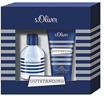 Outstanding Men by S. Oliver Geschenkbox, 2-teilig :Eau de Toilette Spray 30 ml + Shower Shampoo 75 ml / 1 Stk.