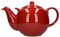 London Pottery 50160 Globe Extra Large Teapot with Strainer, Ceramic, Red, 10 Cup Capacity (3 Litre)