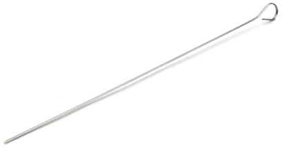 DE BUYER Edelstahl Utensilien Buyer-10 Schaschlikspieße 40 cm Stück – 3401.40, L 40cm (Lot de 10), Silber