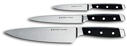 Felix SOLINGEN 810333 First Class Messer-Set 3tlg – Spick-/Zubereitungs-/Kochmesser - Klingen-Stahl - Made in Germany