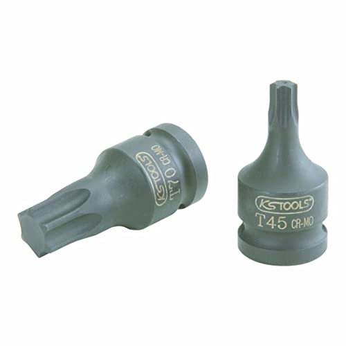 KS TOOLS 4042146564790 911.0912 - Douille à chocs courte TORX 1/2'', T30 - Uniquement pour utilisation à chocs - En Chrome-Molybdène, Noir