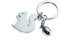 TROIKA Schlüsselanhänger ,,GILRS BEST FRIEND Squirrel - KR15-30/CH - Eichhörnchen und Eichel - mit SWAROVSKI® Kristall - glänzend, silber - das Original von TROIKA