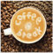 ARTland Wanddeko Glasbilder Wandbild Glas Bild einteilig 40x40 cm Quadratisch Kaffee Coffee Cafe Cappuccino Getränke Kaffeebohnen T6AY
