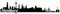 Samunshi® Hamburg Skyline Aufkleber Sticker Autoaufkleber City Gedruckt - 15x3,4cm schwarz
