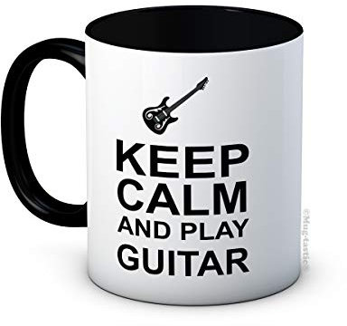 Keep Calm and Play Guitar - Taza de Café de Cerámica