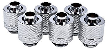 Alphacool Eiszapfen 13/10mm Anschraubtülle G1/4 - Chrome Sixpack