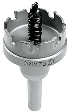 EZARC Lochsäge Hartmetall-Bohrer, leistungsfähiger Lochöffner ideal für Löchern in Edelstahl und Metall, 54mm