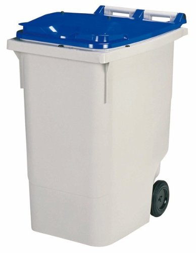 Rossignol Conteneur Korok 2 roues 120L/240L/340L, Couleur:Gris/Bleu;Capacité:340L