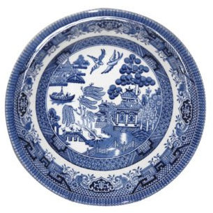 Blue Willow Sets of 6 Bowls 20cm CHURCHILL CHINA, Made in England