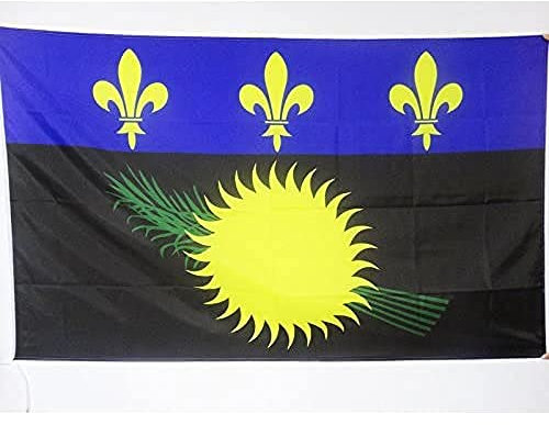 AZ FLAG - Drapeau Guadeloupe - 150x90 cm - Drapeau Guadeloupéen - France 100% Polyester Avec Fourreau et cordelette - Pavillon 110 g