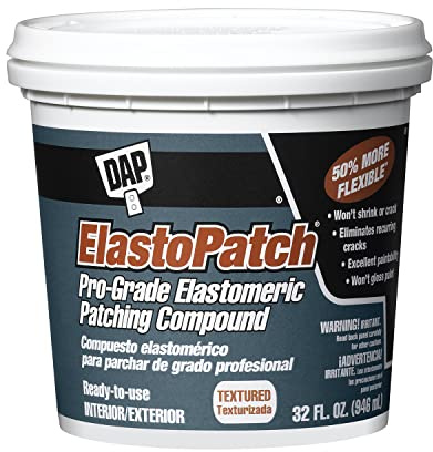 DAP ElastoPatch Textured Flexible Patching Compound, Off White, 32 Oz (7079812288)