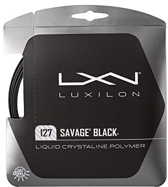 Luxilon Savage 127, Corda da Tennis Unisex-Adulto, Nero, 1.27 mm, 12.2 m