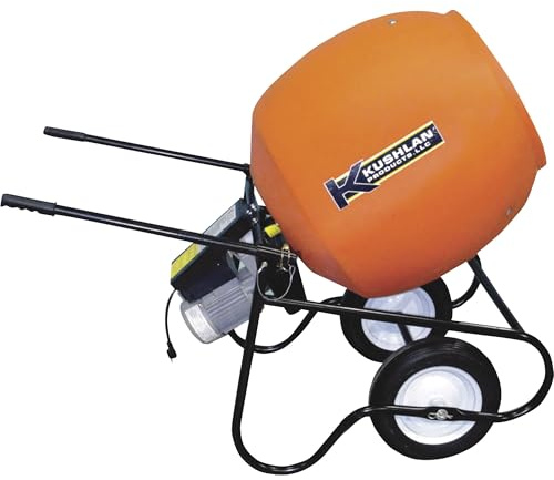 Wheelbarrow Mixer, 6 cu ft, 115V, 3/4HP