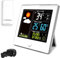 FISHTEC Wetterstation „Color My Day“ mit Ladefunktion – Farbdisplay, Innen- & Außentemperatur, Wettervorhersage, Uhr & Wecker, USB-Ladeanschluss