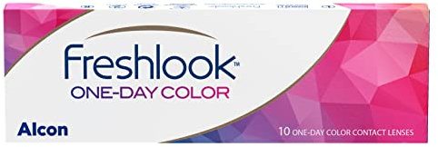 FreshLook One Day Blue farbige Tageslinsen weich | 10 Stück | BC 8.6 mm | DIA 13.8 mm | -03.00 Dioptrien