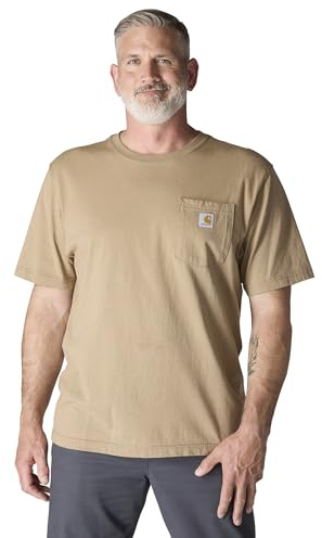 Carhartt Men's Iconic K87 Pocket T-Shirt, Desert, 4X-Large