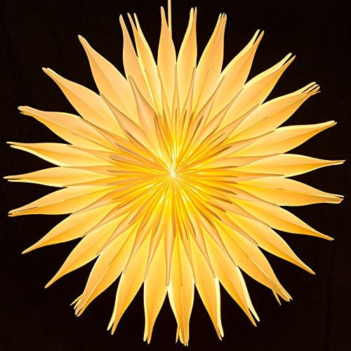 Sikora FB50 beleuchteter großer XXL Papierstern Stern Leuchte Weihnachten D:60cm