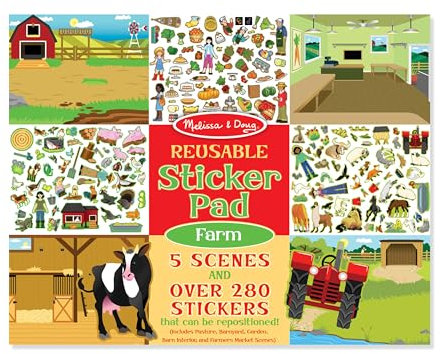 Melissa & Doug Reusable Sticker Activity Pad - Farm Toy