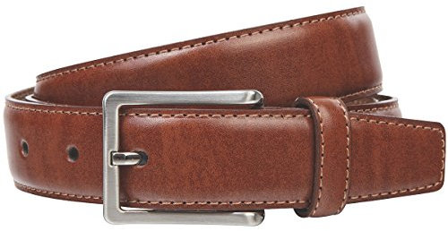 LINDENMANN Gürtel Herren Vollledergürtel aus Rindleder, 30 mm breit, kürzbar, Gürtel Herren XXL, cognac, Größe/Size:115, Farbe/Color:braun