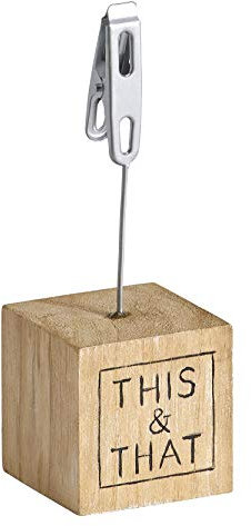 walther design Fotohalter braun bis 15 x 20 cm aus Holz, Dreams Fotoclips FC250P