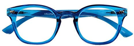 Lesebrille LOLLIPOP, blau, +2.50 dpt.: Lesebrille mit Federscharnier
