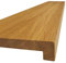 Holz-Projekt-Summer Fensterbank Eiche Massivholz Treppenstufe Renovierungsstufe Trittstufe Maßanfertigung (25 x 100cm, Oberfläche geölt)