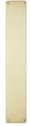 Satin Brass Finger Plate (350x75mm, Satin Brass)