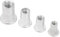 Nietmuttern, 200PCS Nietmutter Nietmutter-Sortimentskit, Aluminium-Flachkopf-Gewindeeinsatz Muttern-Vertikalkorn M3/M4/M5/M6 Kombinationsset-Beutel verpackt