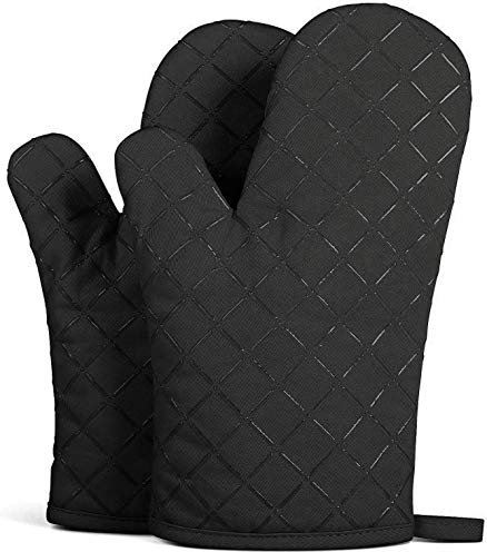 1 Paires de Gants de Four, Universel Gants de Cuisine, Gant Barbecue, Gant pour Four Anti Chaleur Silicone Résistant à Chaleur et Antidérapant, Adaptés pour la Cuisson, Le Grillage, Cheminée