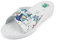 JOMIX Ciabatte Donna Estive Comode Ciabatte Donna Casa Estive Zeppa Pantofole Ortopediche Anatomiche a Strappo ITD1463-8 (Fiorato Blu, 40)