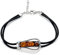 Copal Armband Aus 925 Silber Mit Naturfarbenem Bernstein Und Verstellbarem Kautschukband