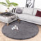 FRAAI | Home & Living Hochflor Teppich Rund - Comfy Supreme Anthrazit - Shaggy, Einfarbig - Modern, Skandinavisch - Wohnzimmer, Esszimmer, Schlafzimmer - Fellteppich - Carpet