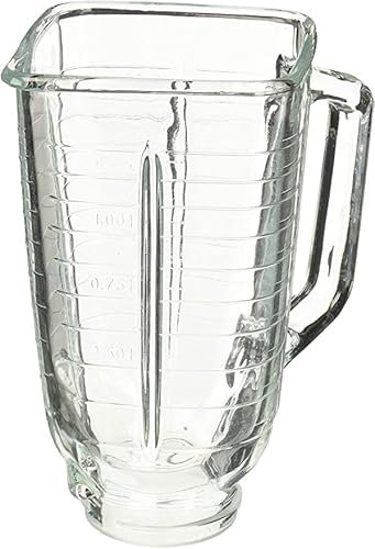 Chefcaptain Replacement Glass Jar, Compatible with Oster Blender Compatible, 5.5 Cup Capacity (Jar)