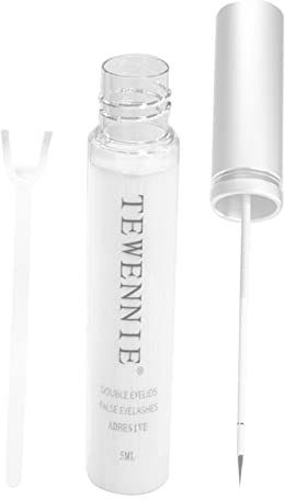 gaoqiao 5ml Double Eyelid Glue, Colle pour Les paupières, Invisible Double Paupières Gel avec Fourche en Forme de Y, Adhésif Imperméable À La Paupière pour Les Grands Yeux