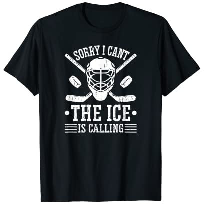 Hockey Das Eis Ruft Eishockeyspieler T-Shirt