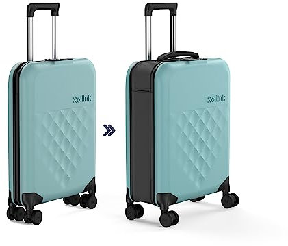 Rollink Vega 360 - Leichter Faltbarer Handgepäckoffer für stressfreies Reisen (aquifier, Cabin Size S)