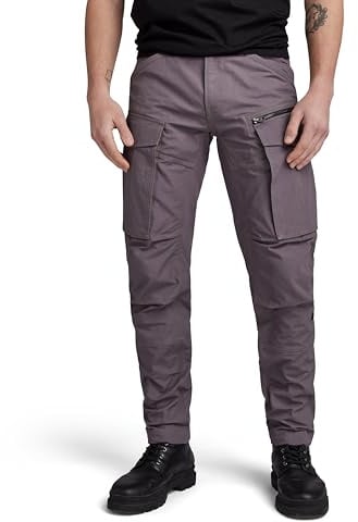 G-STAR Rovic Zip 3d Regular Tapered Pants Pantalones, Gris (Rabbit D02190-d213-g077), 28W / 30L Hombre