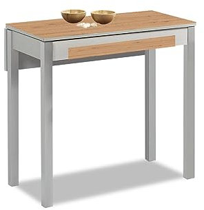 ASTIMESA Mesa de Cocina, Amazona, 90x50cm-extendida 90x70 cms