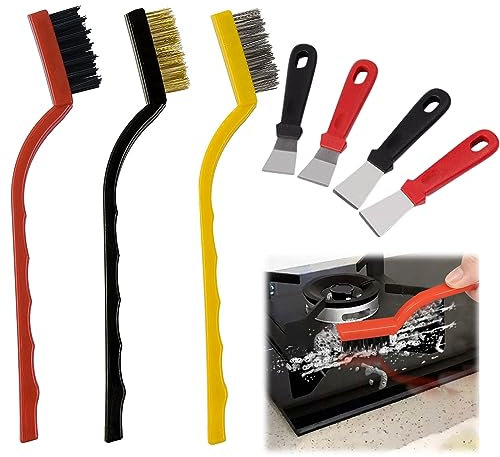 PLATEYTR 2 Sets Kunststoff Ofen Schaber Werkzeug Keine Kratzer Reinigung Schaber Küche Fett Schaber Herd Schaber Glas Schaber Ofen Schaber Werkzeug Kein Kratzer Keramik Kochfeld Schaber