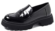 QUEEN HELENA Mocassini Casual Eleganti Francesine Senza Lacci Donna X29-48 (X29-49 Nero, 37)