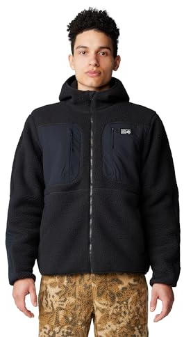 Mountain Hardwear Men's Hicamp Fleece Hoody, Black, X-Large