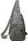 LATMAP Brusttasche Damen Herren kleine Umhängetasche PU Leder Sling Bag Gürteltasche Damen Crossbody bag für Outdoorsport,Reisen,Radfahren