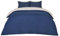 Brentfords Bedding Double Bed Set, Reversible Navy/Grey Luxury Hotel Quality Soft Breathable Microfibre Double Duvet Set Quilt Bedding with Pillowcases