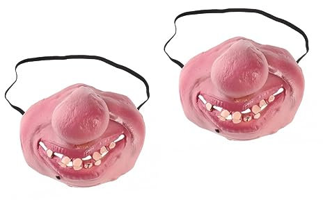 Holibanna 2st Halbmaske Aus Latex Halbmasken-cosplay Halbes Gesicht Kostüm Heim Maskerademaske Für Männer Dekoration Wohnkultur Für Männer Eincremehilfe Dekorationen Halloween Mann