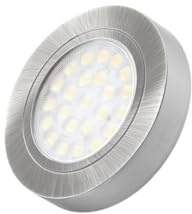 ledomec Oval LED Einbau oder Unterbauleuchte 12V 2W (Edelstahl gebürstet, warmweiß (3000K))